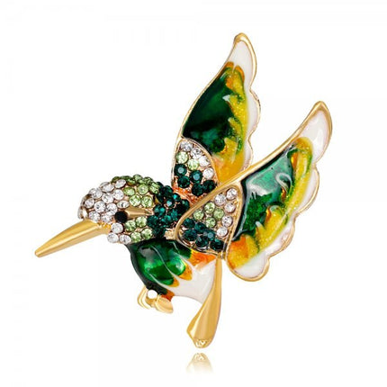 Women's Enamel Songbird Brooch - Wnkrs