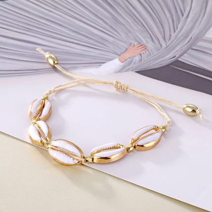 Boho Style Shell Conch Rope Anklet for Women - Wnkrs