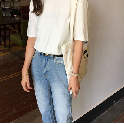 Women's Basic Solid Color T-Shirt - Wnkrs