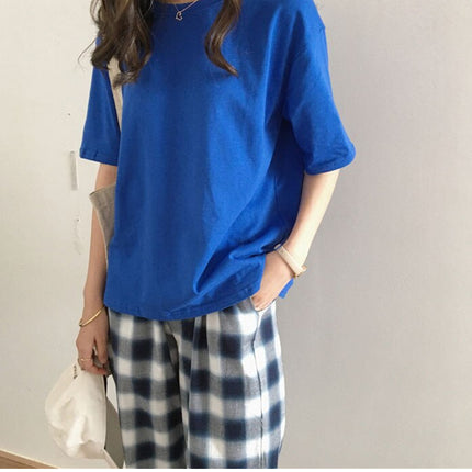 Women's Basic Solid Color T-Shirt - Wnkrs