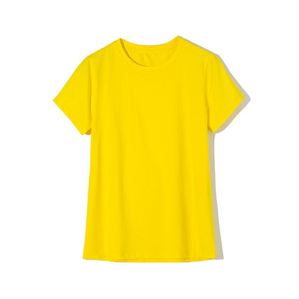 Elastic Plain Cotton T-Shirt for Women - Wnkrs