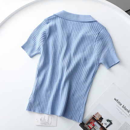 Women's Solid Color Short Sleeved Crop Top - Wnkrs