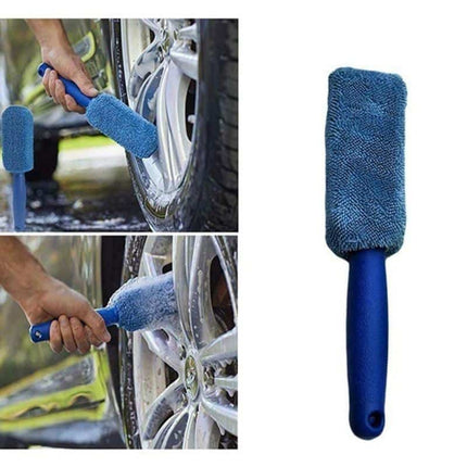 Compact Microfiber Tire Rim Brush - wnkrs