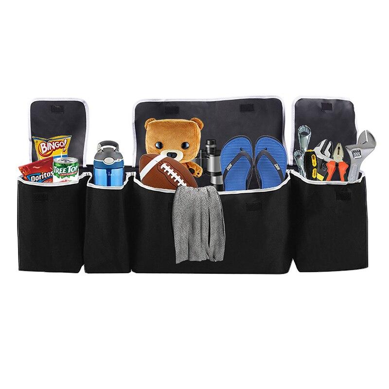 Contrast Trim Car Trunk Organizer