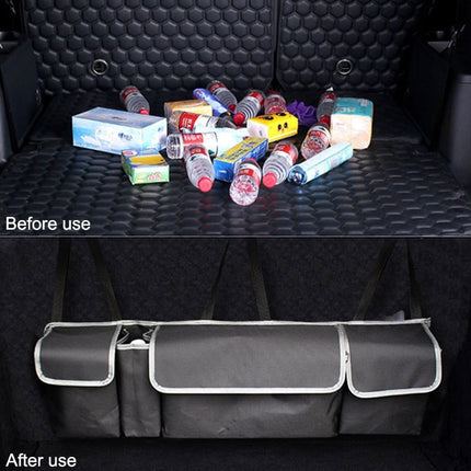 Contrast Trim Car Trunk Organizer - wnkrs