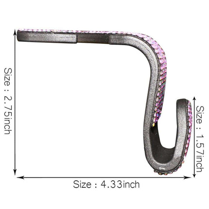 Glitter Car Back Seat Hook 2 Pcs Set - wnkrs