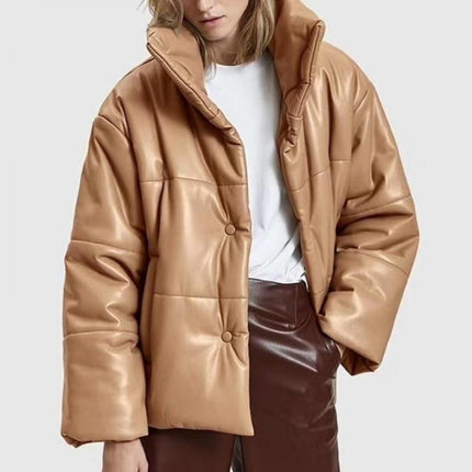 Women's PU Leather Parka - Wnkrs