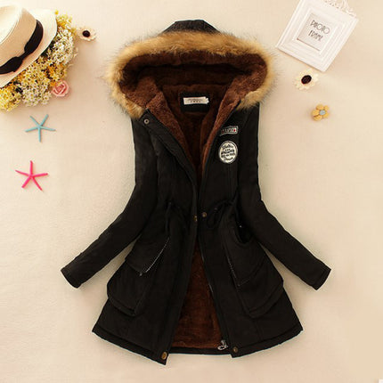Women's Warm Fur Collar Parka - Wnkrs