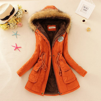 Women's Warm Fur Collar Parka - Wnkrs