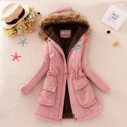 Women's Warm Fur Collar Parka - Wnkrs