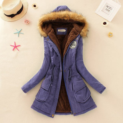 Women's Warm Fur Collar Parka - Wnkrs
