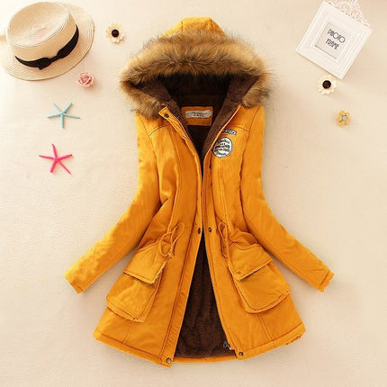 Women's Warm Fur Collar Parka - Wnkrs