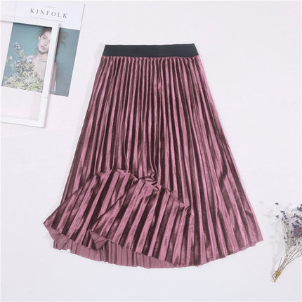 Women's Colorful Pleated Skirt - Wnkrs