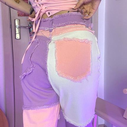 Women's Patchwork Jeans - Wnkrs