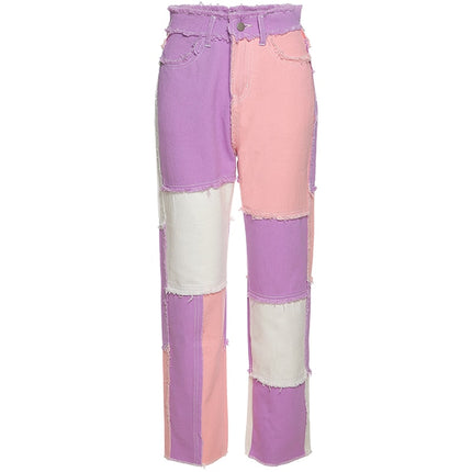 Women's Patchwork Jeans - Wnkrs