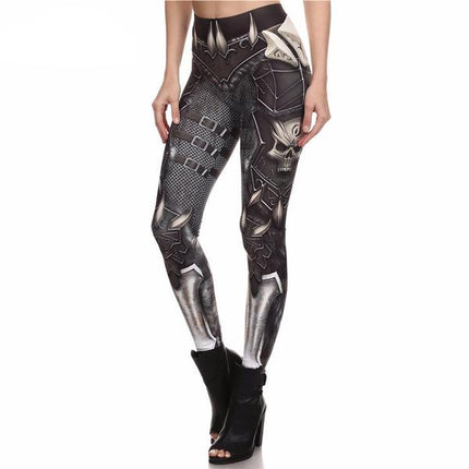 Fashion Casual Skull Printed Elastic Women’s Leggings - Wnkrs