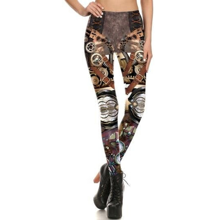Fashion Casual Skull Printed Elastic Women’s Leggings - Wnkrs