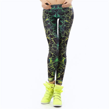 Women's Bubbles Printed Spandex Leggings - Wnkrs