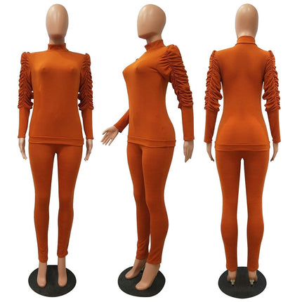 Women's Elegant Pullover and Leggings Set - Wnkrs