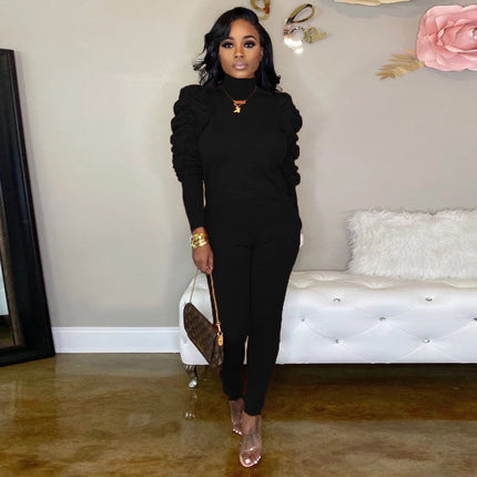 Women's Elegant Pullover and Leggings Set - Wnkrs