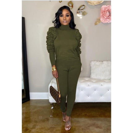 Women's Elegant Pullover and Leggings Set - Wnkrs