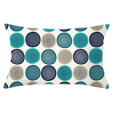 Geometric Patterned Rectangular Cushion Cover - wnkrs