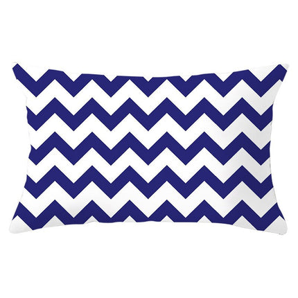 Geometric Patterned Rectangular Cushion Cover - wnkrs