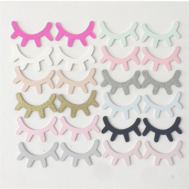 3D Wooden Sleepy Eyes Wall Stickers