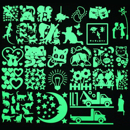 Cartoon Fluorescent Switch Sticker - Wnkrs