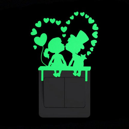 Cartoon Fluorescent Switch Sticker - Wnkrs