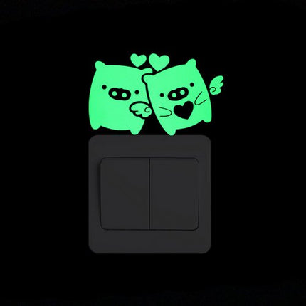 Cartoon Fluorescent Switch Sticker - Wnkrs