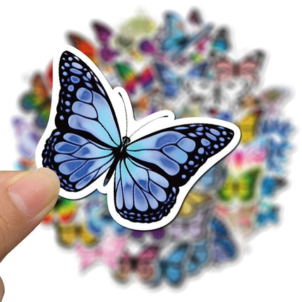 Butterfly PVC Stickers 10/30/50pcs Set - Wnkrs