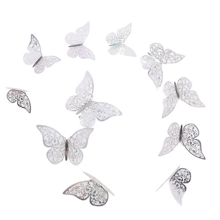 Patterned 3D Butterfly Wall Stickers Set - Wnkrs