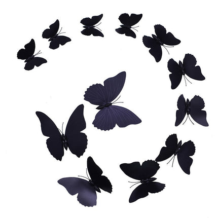Patterned 3D Butterfly Wall Stickers Set - Wnkrs