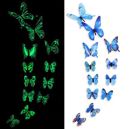 Patterned 3D Butterfly Wall Stickers Set - Wnkrs