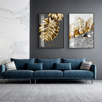 Golden Leaf Canvas Poster - Wnkrs