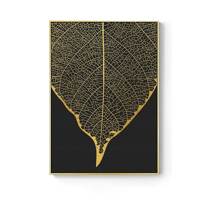 Golden Leaf Canvas Poster - Wnkrs