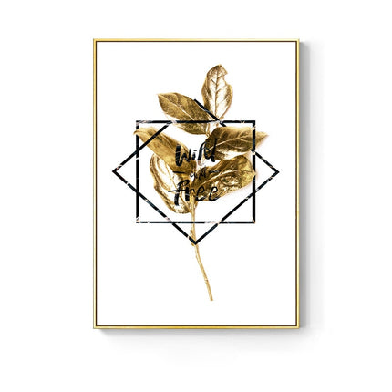 Golden Leaf Canvas Poster - Wnkrs
