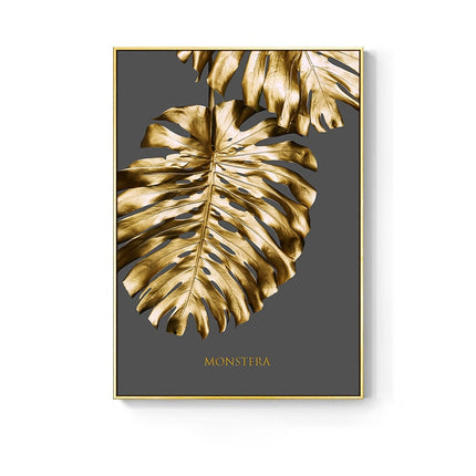 Golden Leaf Canvas Poster - Wnkrs