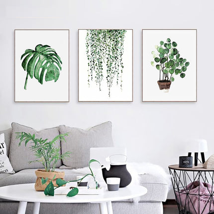 Scandinavian Style Tropical Plants Poster - Wnkrs