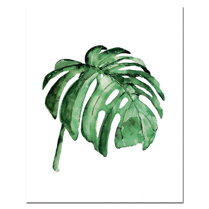 Watercolor Leaves Printed Poster - Wnkrs