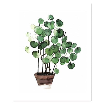 Watercolor Leaves Printed Poster - Wnkrs