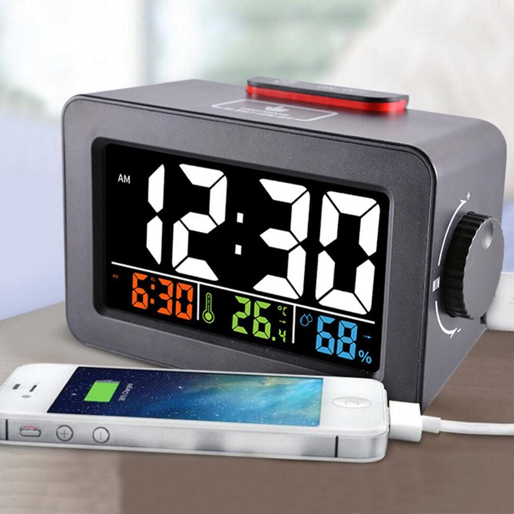 Digital Alarm Clock with Thermometer