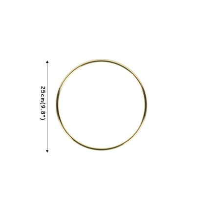 Metal Hanging Hoop in Gold Color - wnkrs