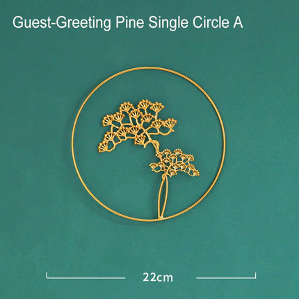 Luxury Leaves Style Metal Wall Hanging Decoration - wnkrs