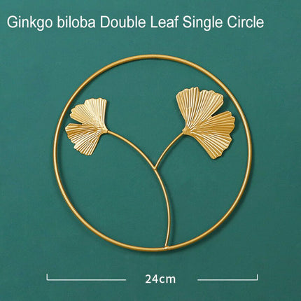 Luxury Leaves Style Metal Wall Hanging Decoration - wnkrs