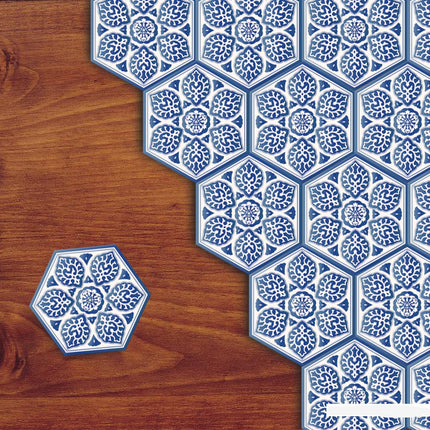 Blue and White Anti-Slip Floor Sticker - wnkrs