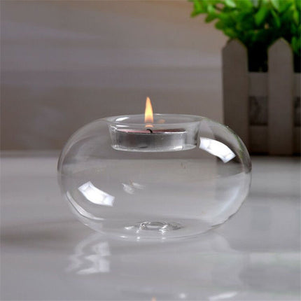 Round Glass Hanging Candle Light Holder - wnkrs