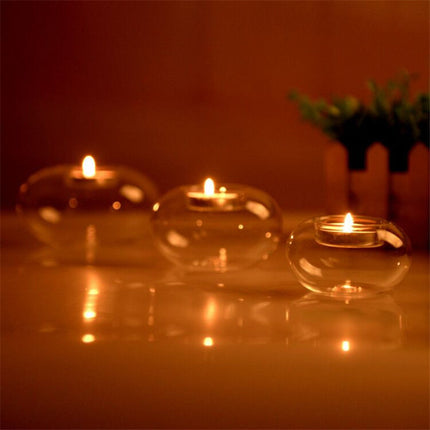 Round Glass Hanging Candle Light Holder - wnkrs