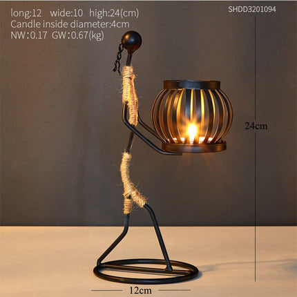Creative People Shaped Candle Holders - wnkrs